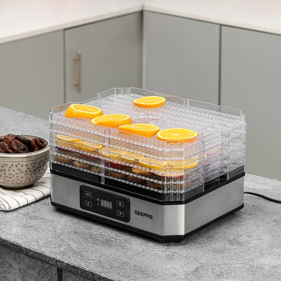 Geepas 5 Trays Dehydrater GFD63013N