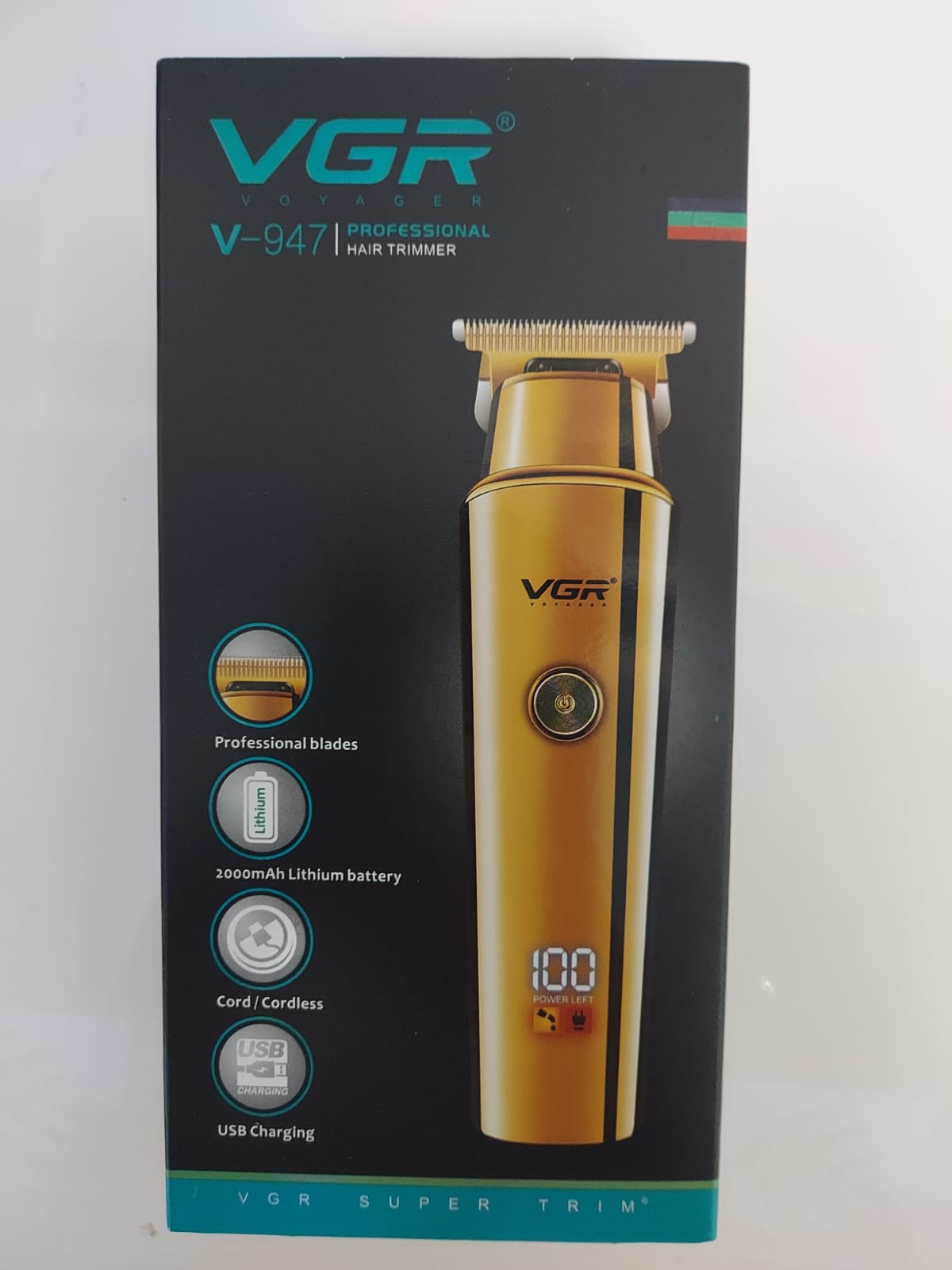 Imported VGR V-937 and V-947 Professional Electric Hair Trimmer Cordless Beard & Hair Clipper For Men Hair Cutter Machine