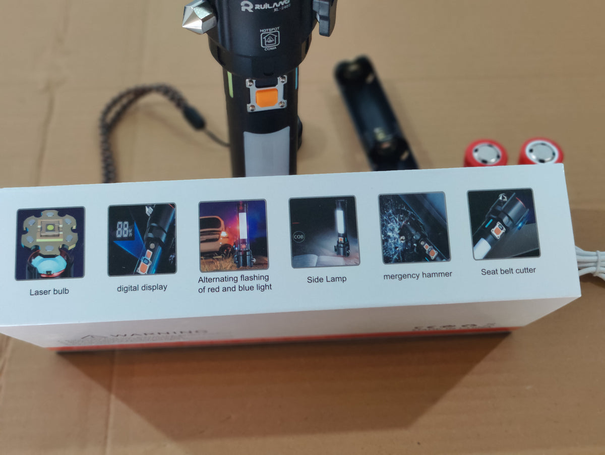 Imported Multifunction LED Flashlight