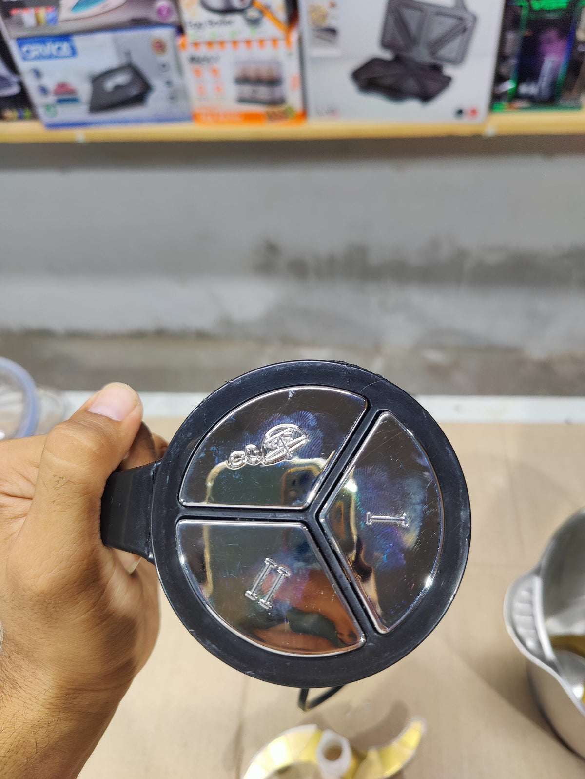 Imported Silver Crest 6-in-1 Chopper with Steel & Glass Bowl