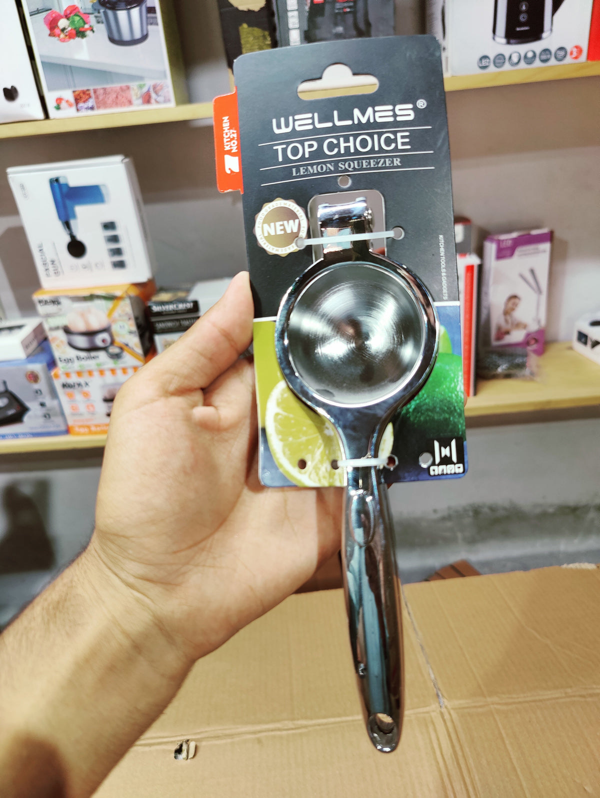 Wellmes Lemon Squeezer Stainless Steel