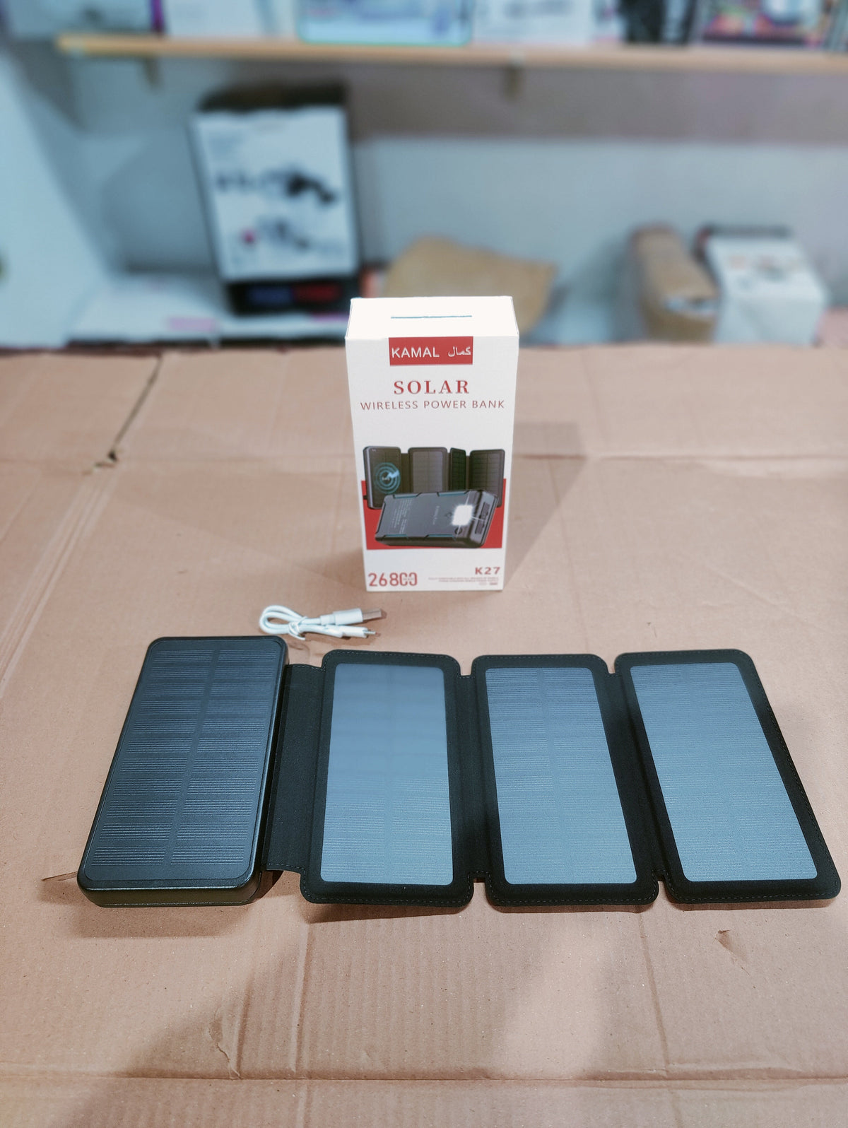 Solar Powered Power Bank 26800mAH K-27
