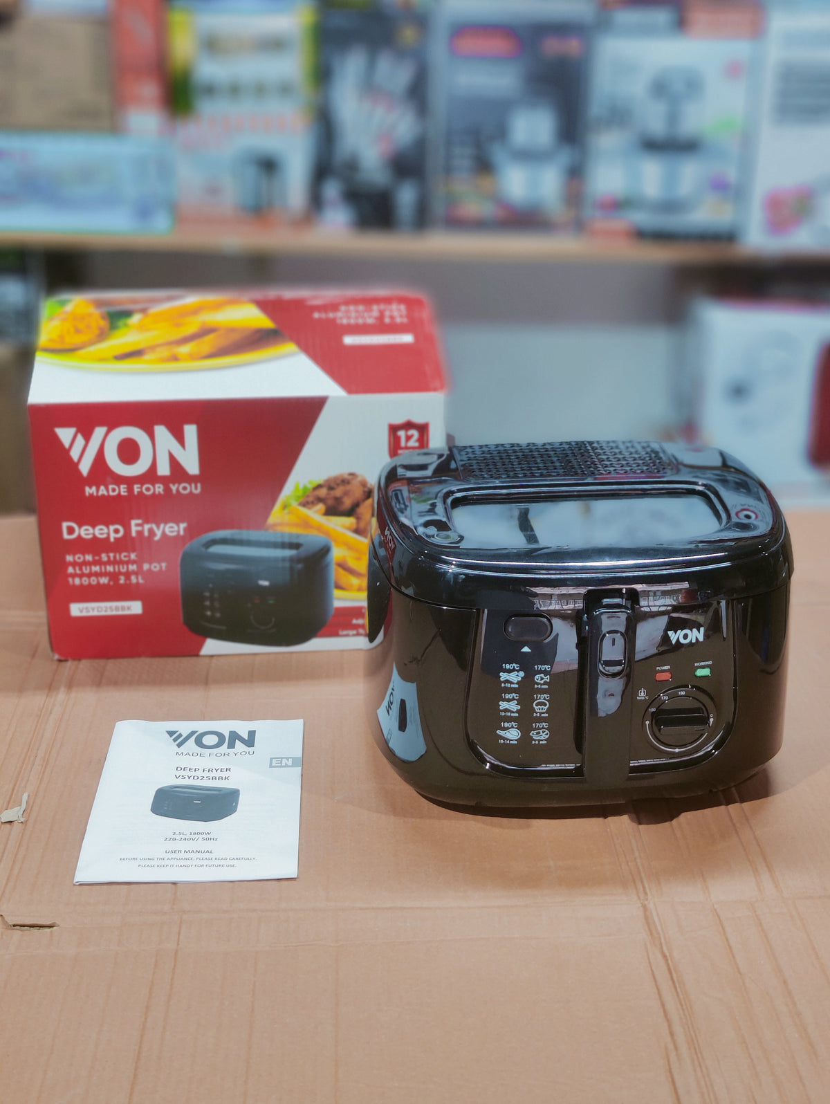 VON 2.5L Electric Deep Fryer