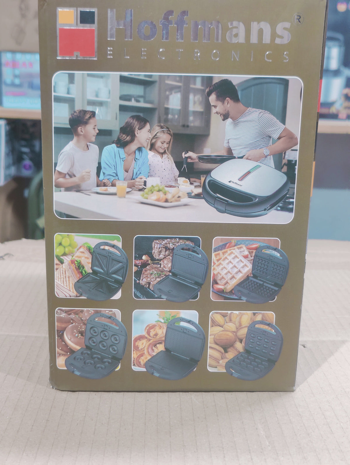 Hoffmans 6-in-1 Sandwich Maker Hm- 3013