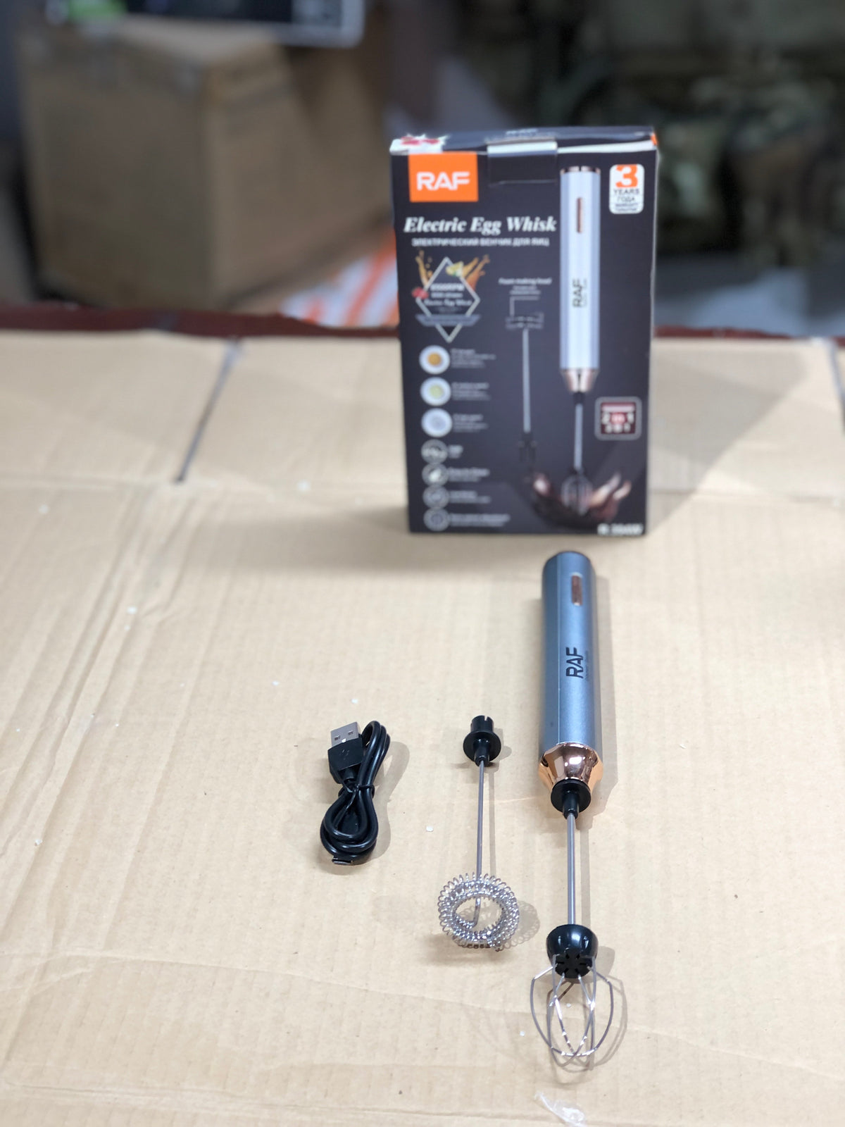 Raf 3 in 1 Milk Coffee Frother & Egg Whisker