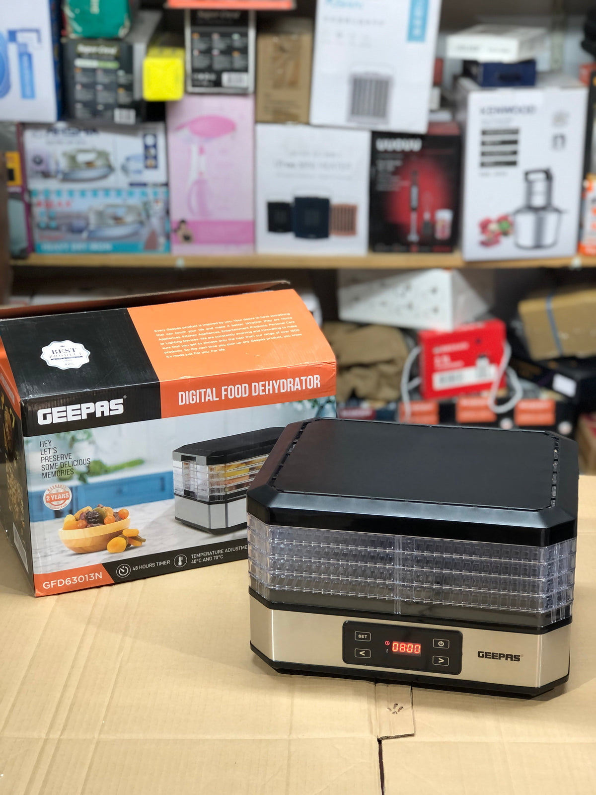 Geepas 5 Trays Dehydrater GFD63013N