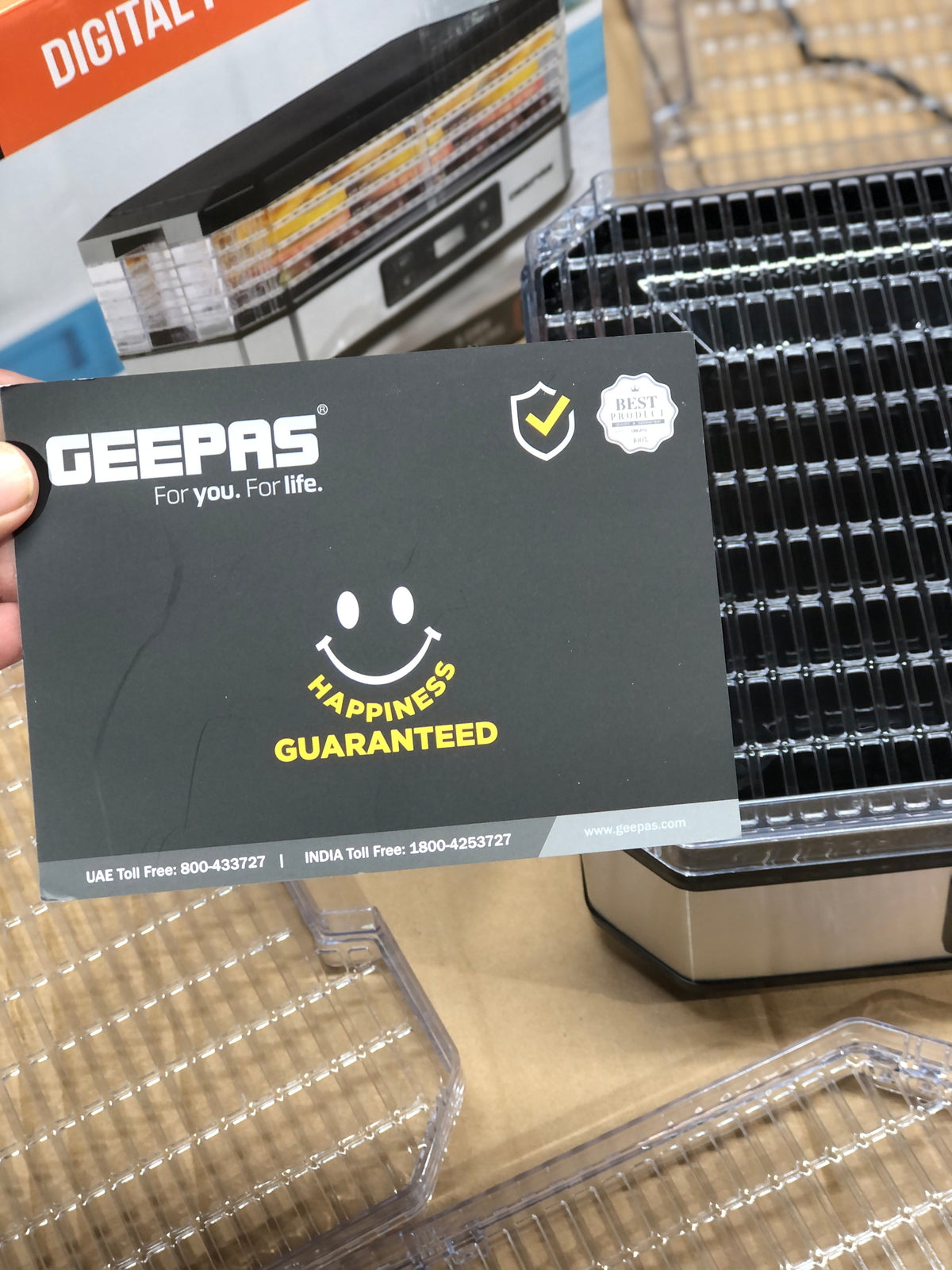 Geepas 5 Trays Dehydrater GFD63013N