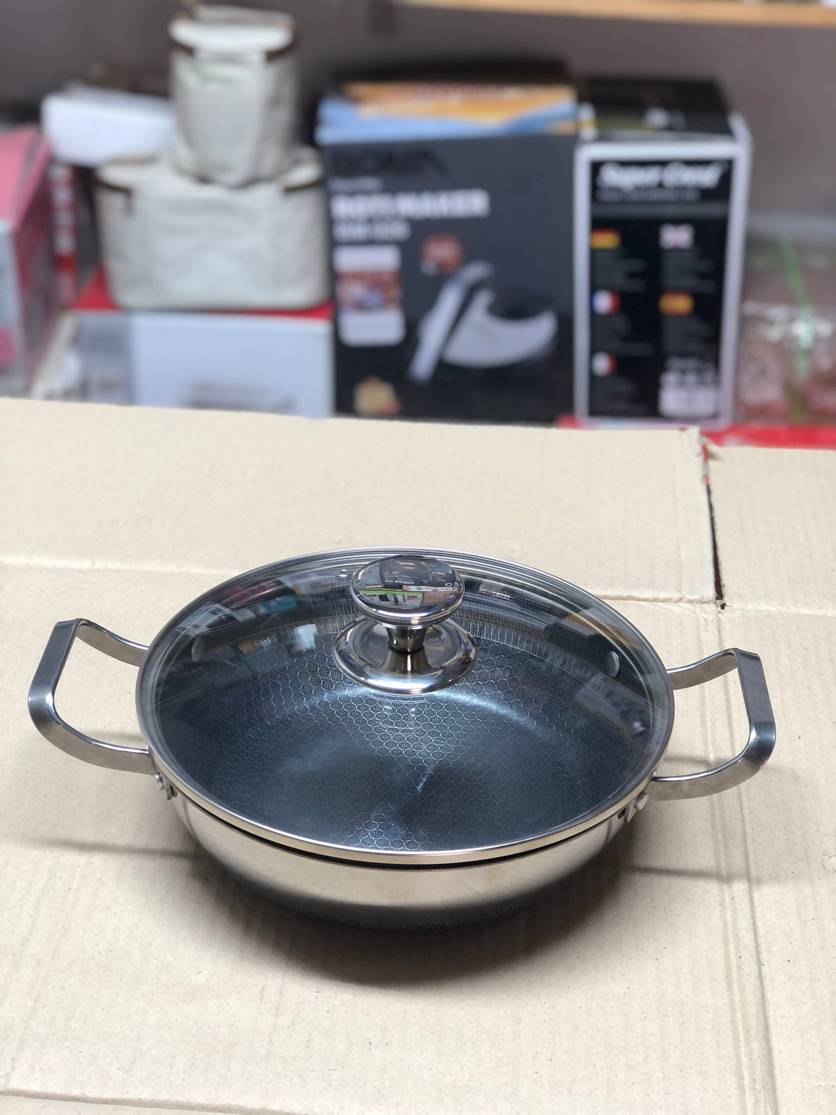 Imported Honey Comb Shallow 3pc Open Cookware Set