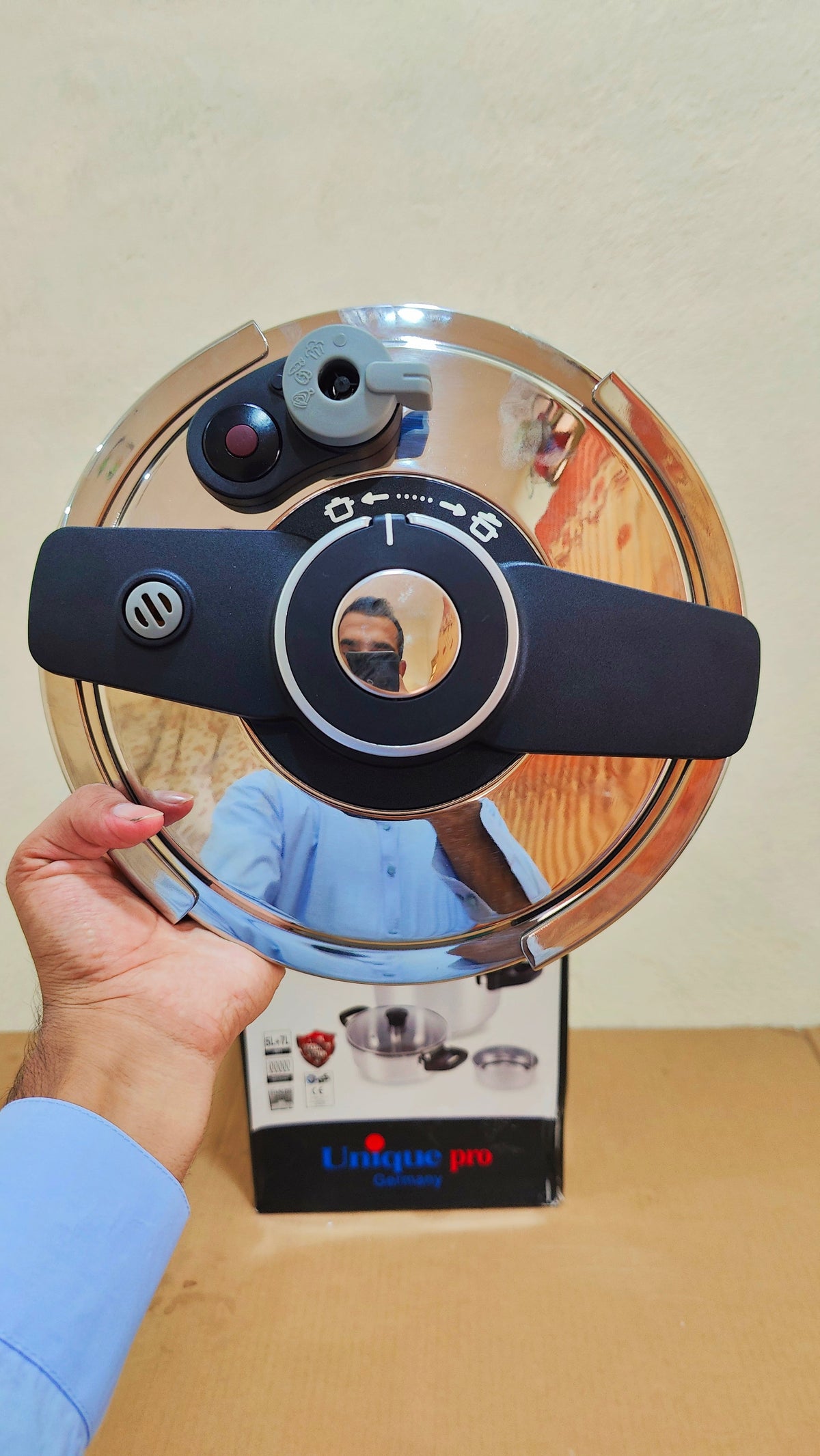 Imported Unique Pro 3 in 1 Stainless Steel Automatic Pressure Cooker - 5L + 7L
