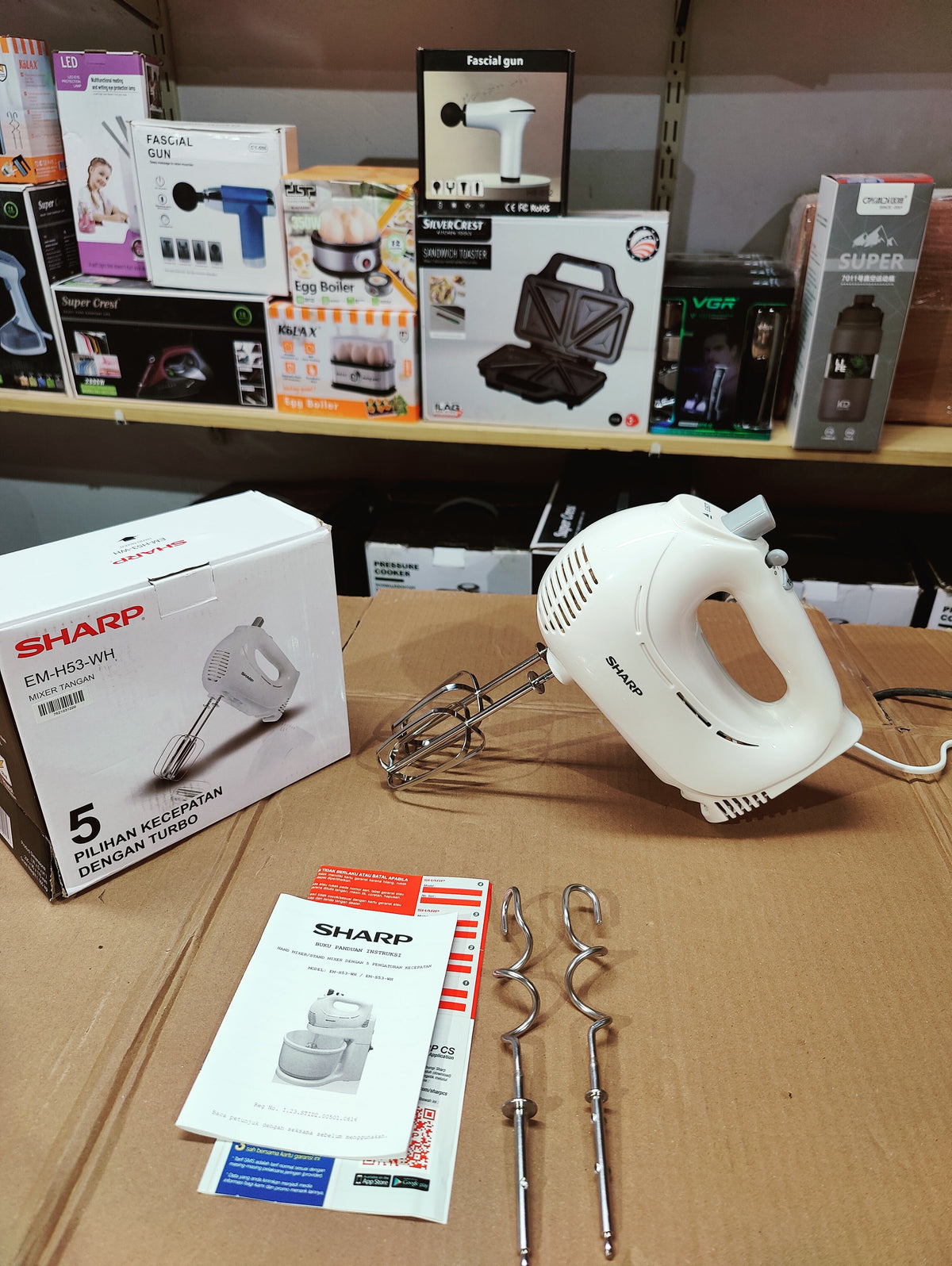 Sharp Hand Mixer EM-H53-WH