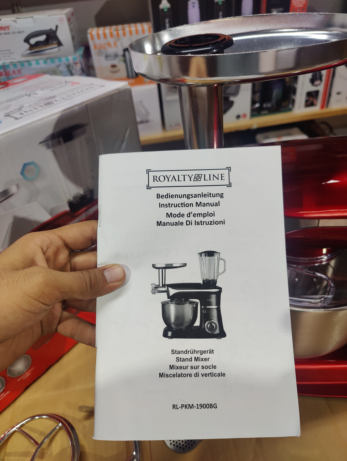 Royalty Line 6.5L 3-in-1 Stand Mixer & Kitchen Machine