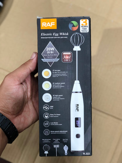 Raf 3 in 1 Milk Coffee Frother & Egg Whisker