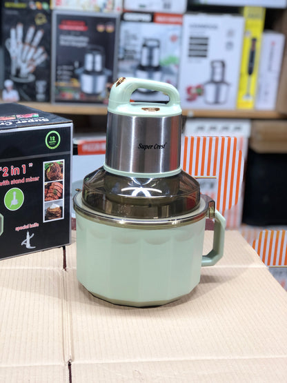 Super Crest 2 in 1 Chopper & Stand Mixer SCT-2038
