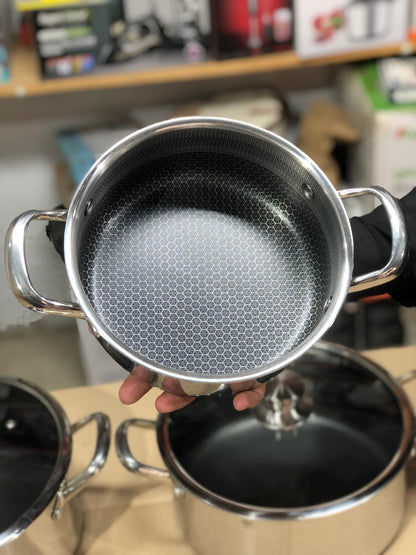 Imported Honey Comb Deep Open 4pc Cookware Set