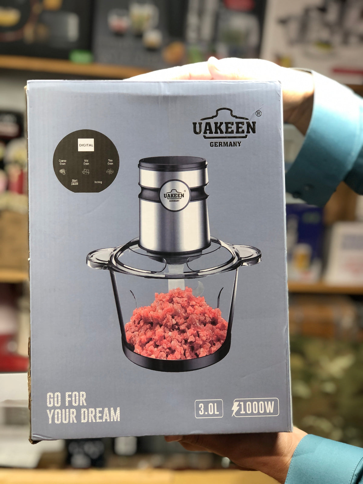 Uakeen Digital 3L Glass Chopper ZL-113
