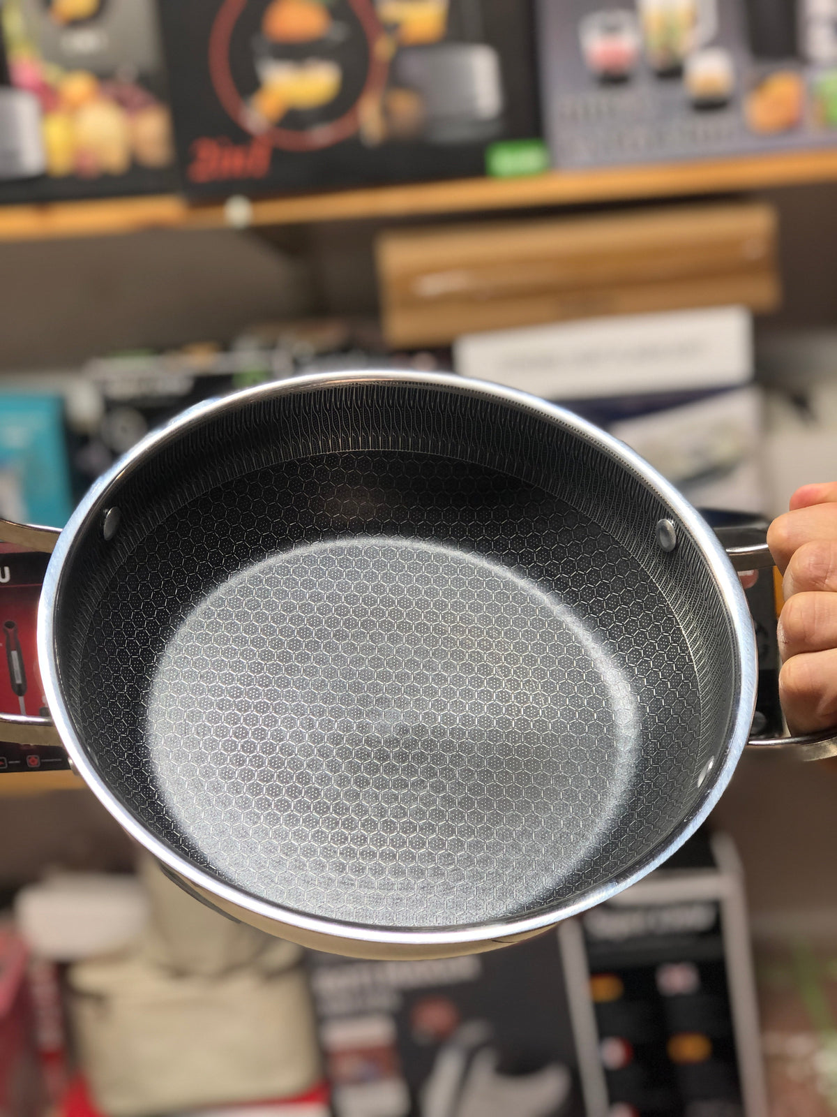 Imported Honey Comb Shallow 3pc Open Cookware Set