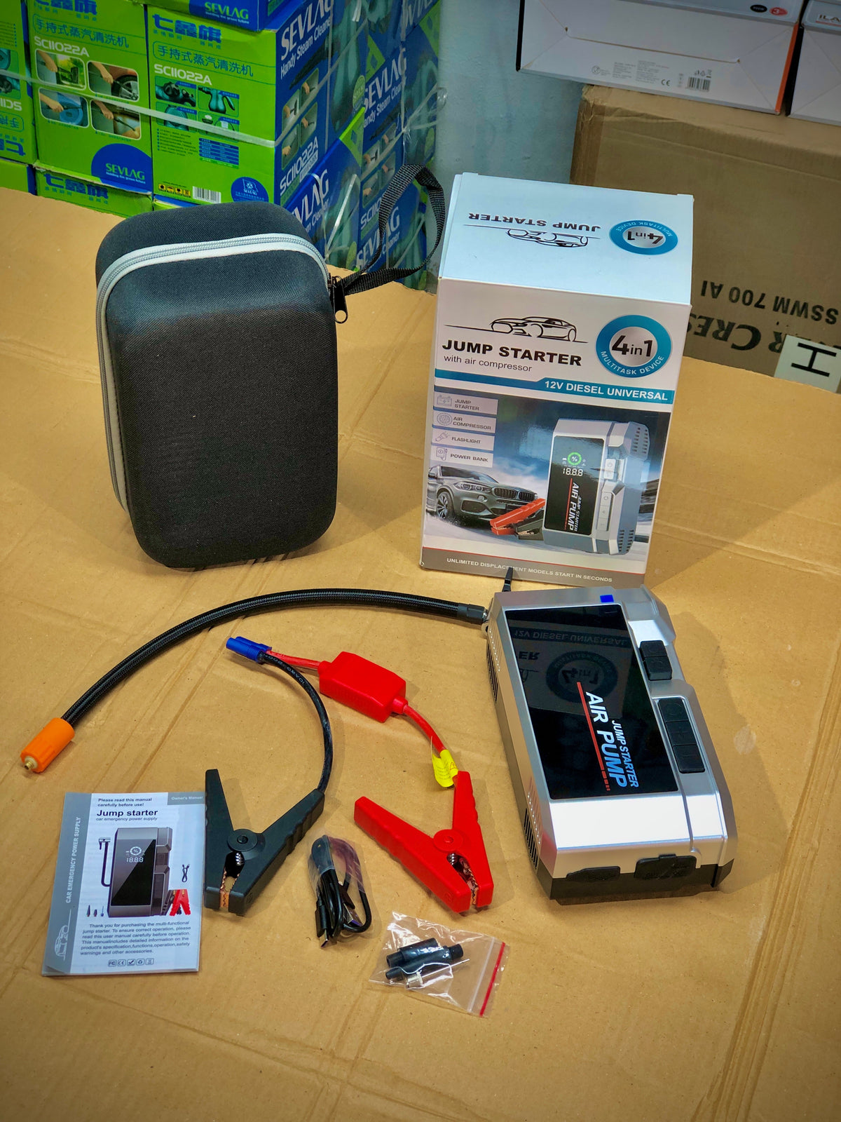 Imported 12V Diesel 4-in-1 Jump Starter