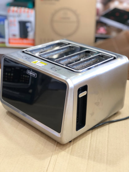 GEEPAS 5-in-1 DIGITAL 4 Slice Long Slot Toaster