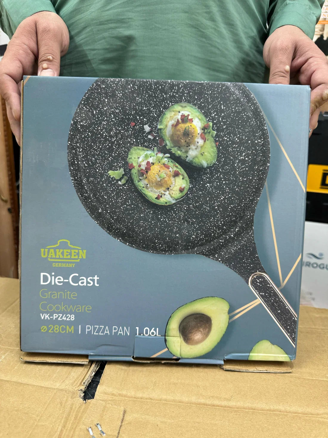 Uakeen Granite Die Cast 28cm Pizza Pan