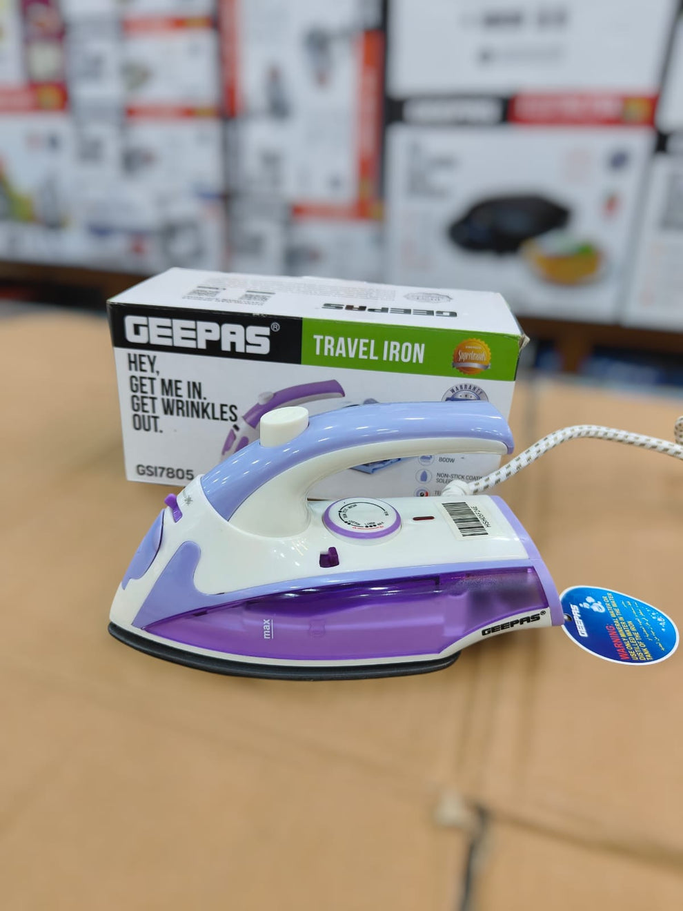 GEEPASS travel steam iron GSI 7805